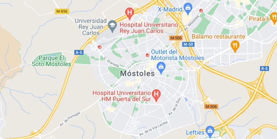 mapa de móstoles