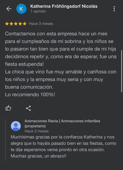 Reseñas animaciones rania
