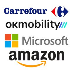 carrefour, microsoft, amazon